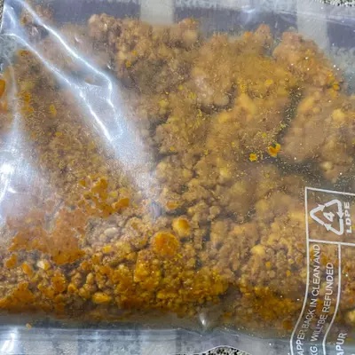 Shengdana chutney with garlic